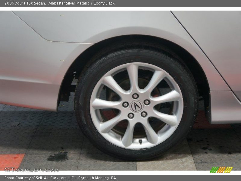 Alabaster Silver Metallic / Ebony Black 2006 Acura TSX Sedan