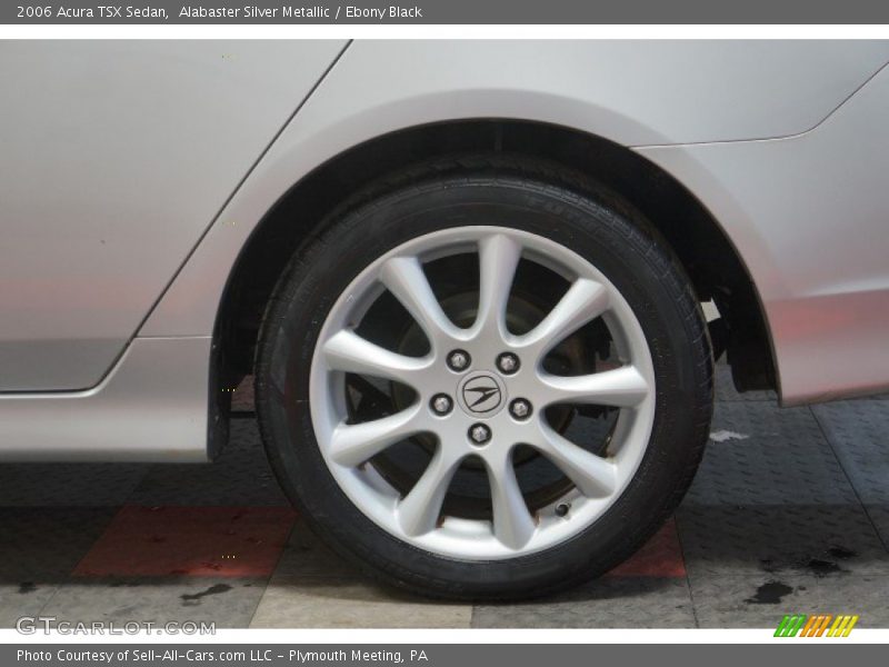 Alabaster Silver Metallic / Ebony Black 2006 Acura TSX Sedan