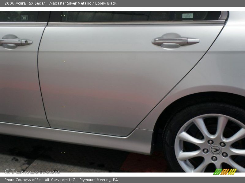 Alabaster Silver Metallic / Ebony Black 2006 Acura TSX Sedan