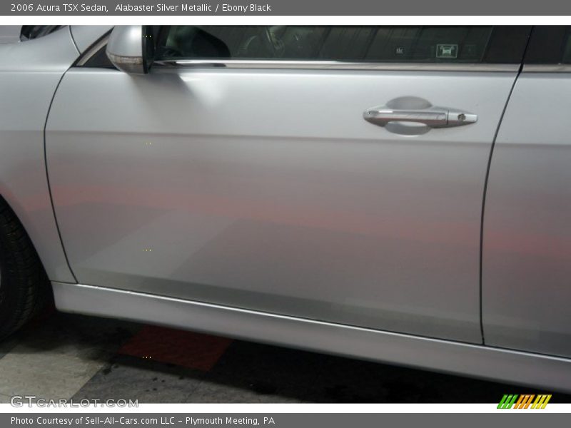 Alabaster Silver Metallic / Ebony Black 2006 Acura TSX Sedan