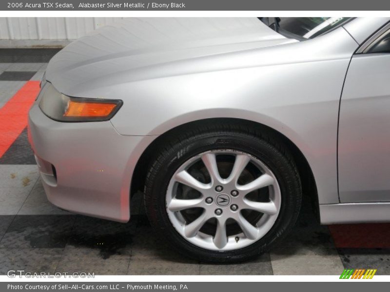 Alabaster Silver Metallic / Ebony Black 2006 Acura TSX Sedan