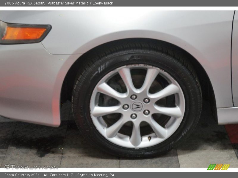 Alabaster Silver Metallic / Ebony Black 2006 Acura TSX Sedan