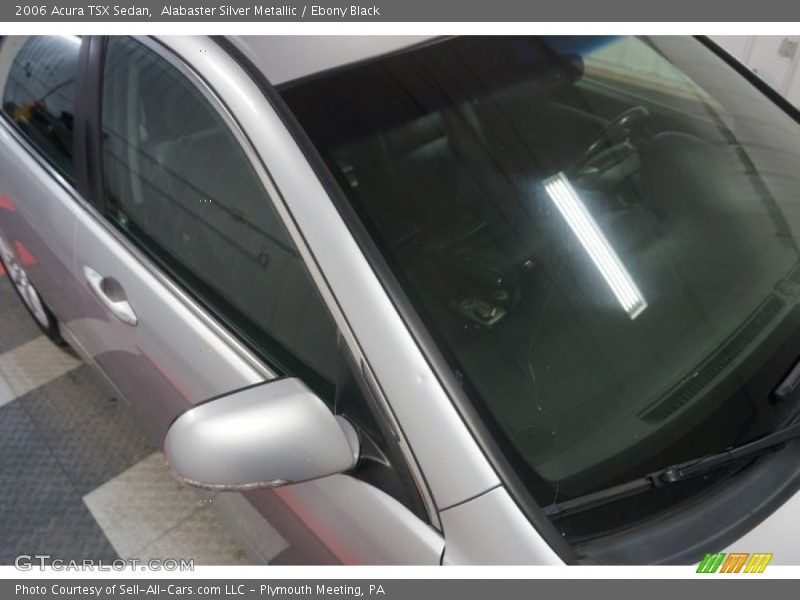 Alabaster Silver Metallic / Ebony Black 2006 Acura TSX Sedan