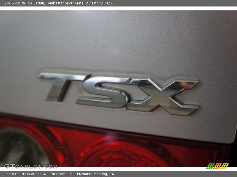 Alabaster Silver Metallic / Ebony Black 2006 Acura TSX Sedan