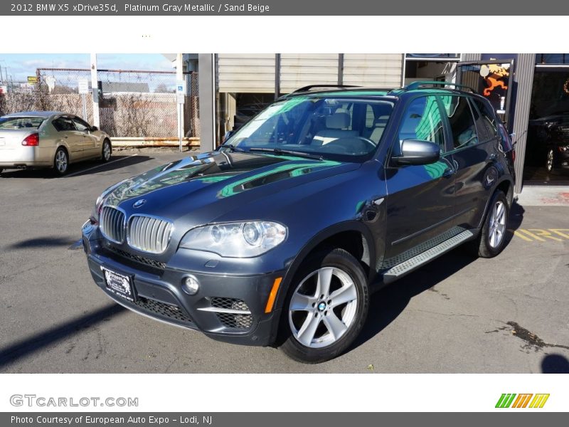 Platinum Gray Metallic / Sand Beige 2012 BMW X5 xDrive35d