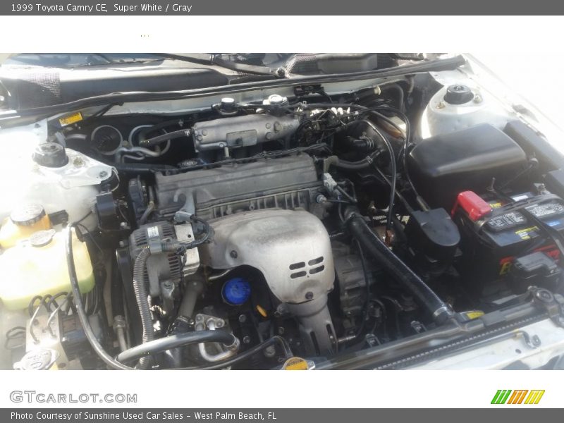 Super White / Gray 1999 Toyota Camry CE