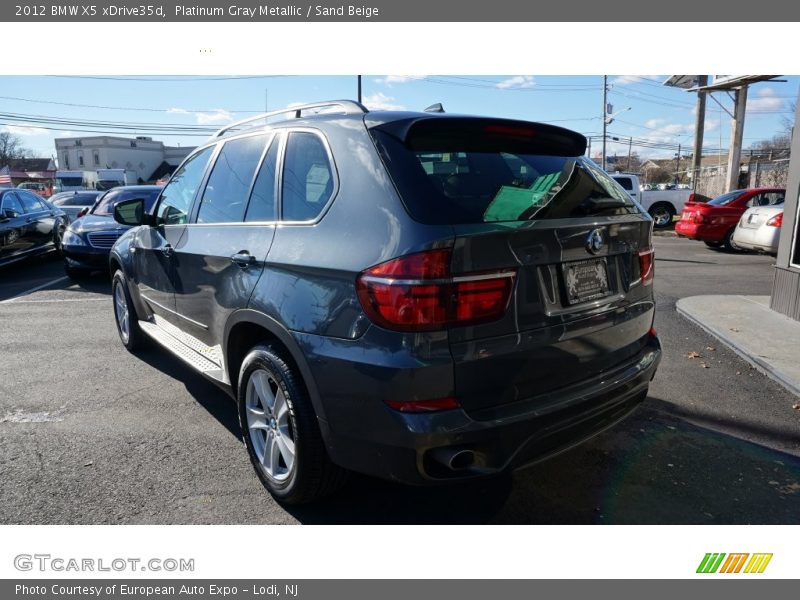 Platinum Gray Metallic / Sand Beige 2012 BMW X5 xDrive35d