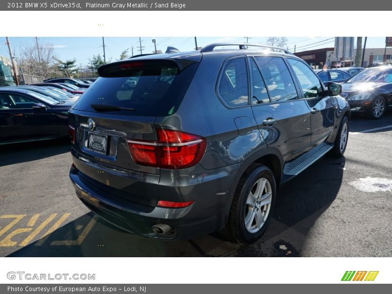 Platinum Gray Metallic / Sand Beige 2012 BMW X5 xDrive35d