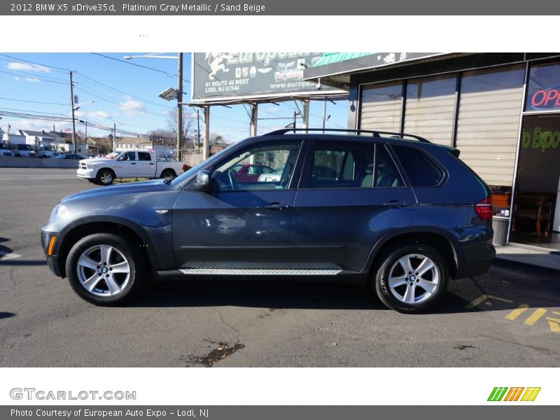 Platinum Gray Metallic / Sand Beige 2012 BMW X5 xDrive35d