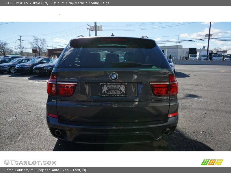 Platinum Gray Metallic / Sand Beige 2012 BMW X5 xDrive35d