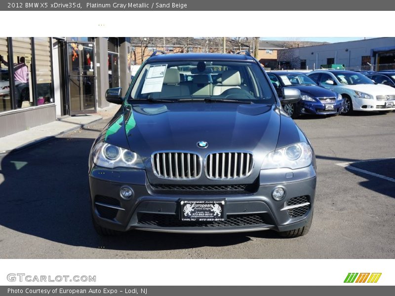 Platinum Gray Metallic / Sand Beige 2012 BMW X5 xDrive35d