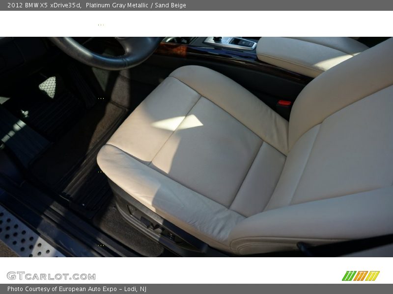 Platinum Gray Metallic / Sand Beige 2012 BMW X5 xDrive35d