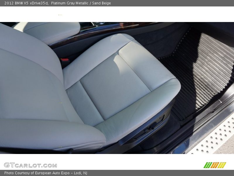 Platinum Gray Metallic / Sand Beige 2012 BMW X5 xDrive35d