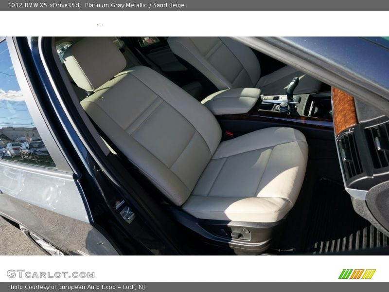 Platinum Gray Metallic / Sand Beige 2012 BMW X5 xDrive35d