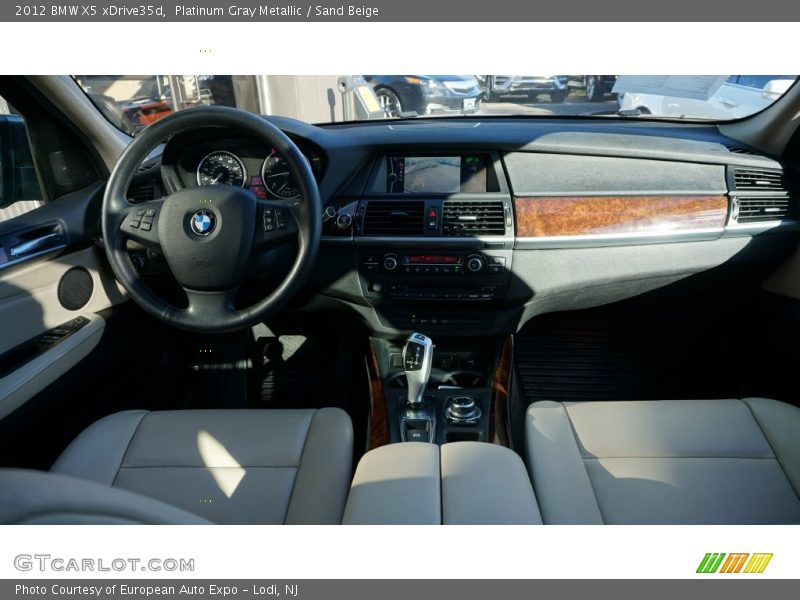 Platinum Gray Metallic / Sand Beige 2012 BMW X5 xDrive35d