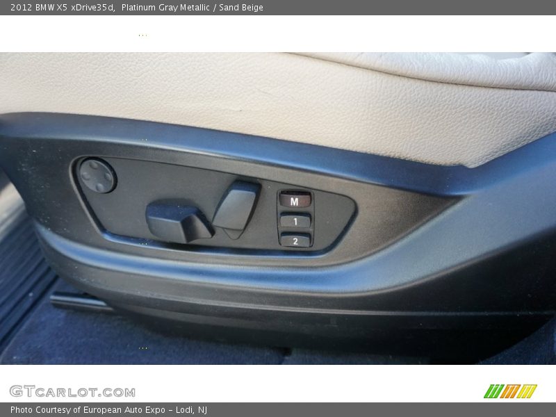 Platinum Gray Metallic / Sand Beige 2012 BMW X5 xDrive35d