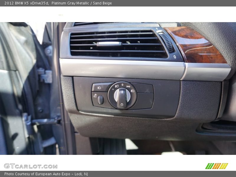 Platinum Gray Metallic / Sand Beige 2012 BMW X5 xDrive35d