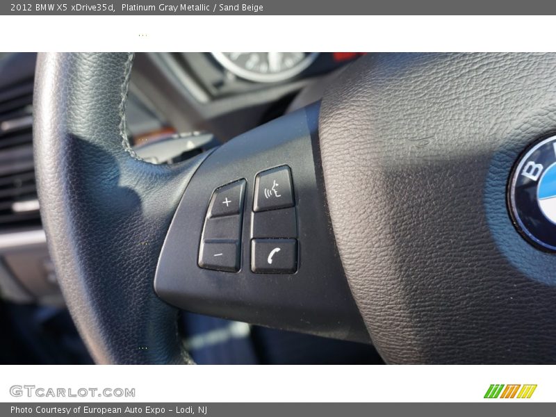 Platinum Gray Metallic / Sand Beige 2012 BMW X5 xDrive35d