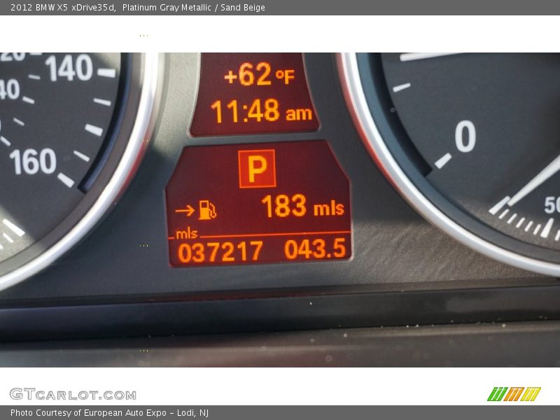 Platinum Gray Metallic / Sand Beige 2012 BMW X5 xDrive35d