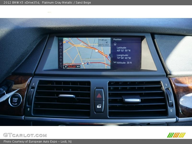 Platinum Gray Metallic / Sand Beige 2012 BMW X5 xDrive35d
