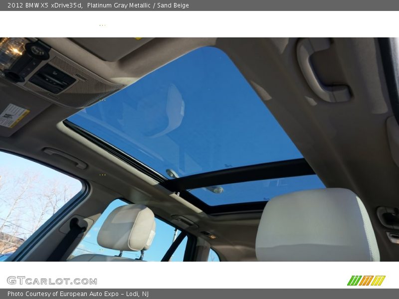 Platinum Gray Metallic / Sand Beige 2012 BMW X5 xDrive35d