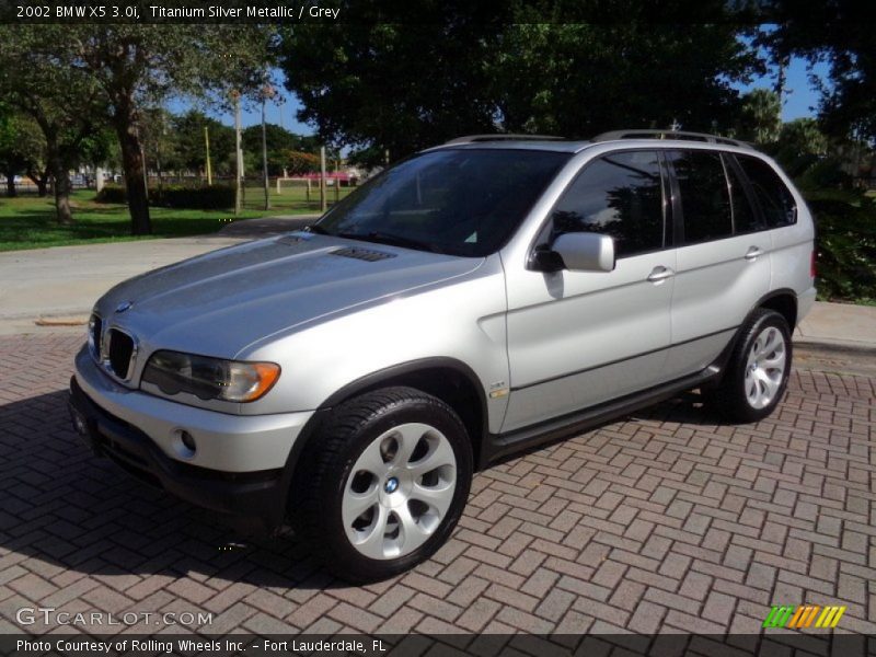 Titanium Silver Metallic / Grey 2002 BMW X5 3.0i