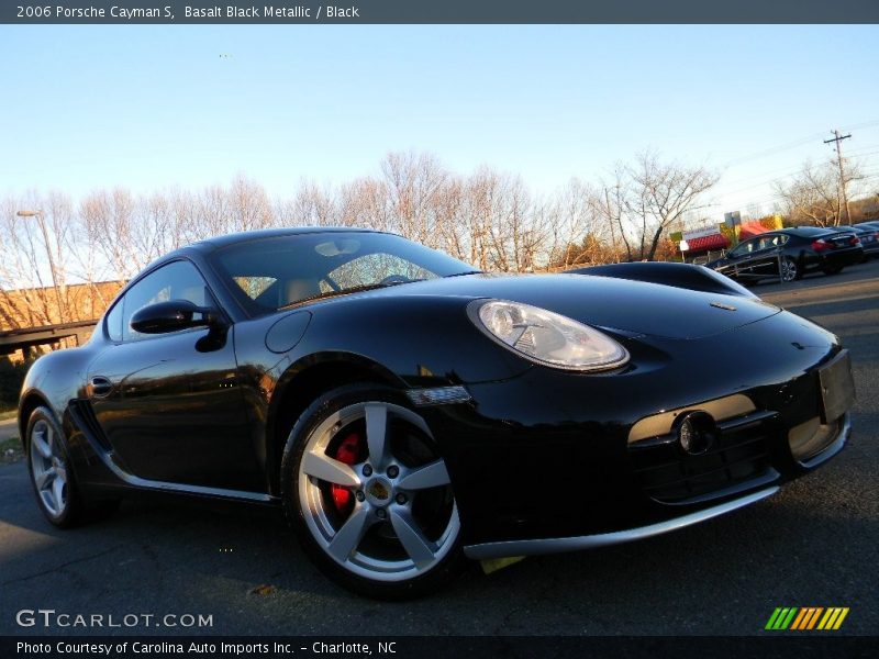 Basalt Black Metallic / Black 2006 Porsche Cayman S