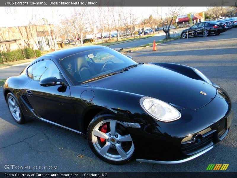 Basalt Black Metallic / Black 2006 Porsche Cayman S