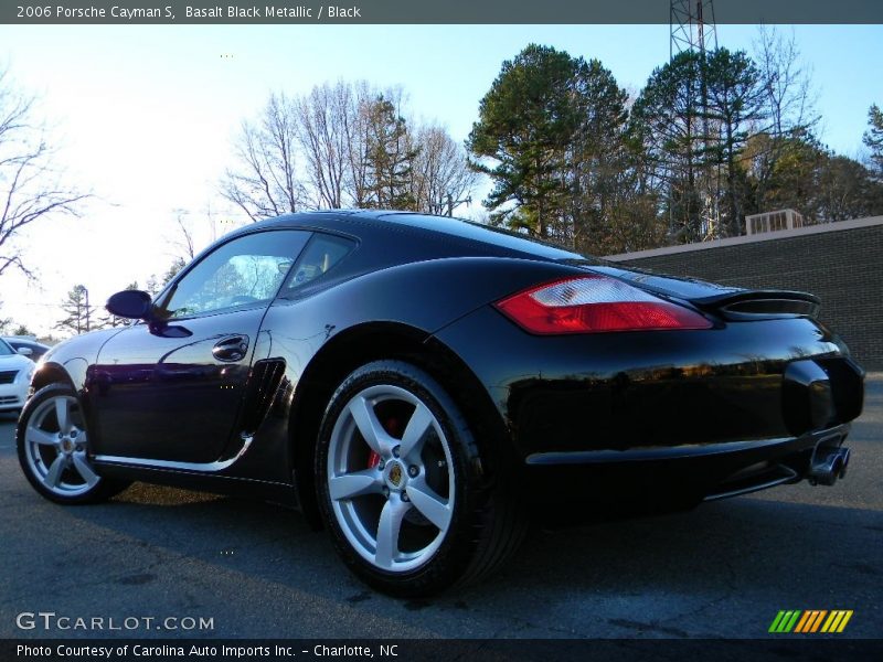 Basalt Black Metallic / Black 2006 Porsche Cayman S