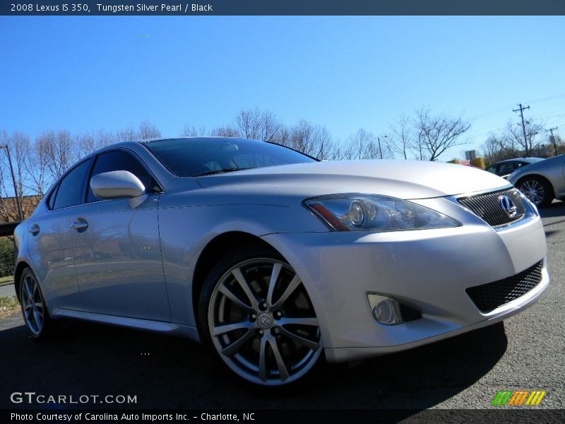 Tungsten Silver Pearl / Black 2008 Lexus IS 350