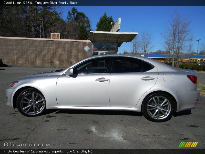 Tungsten Silver Pearl / Black 2008 Lexus IS 350