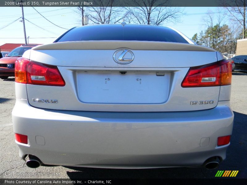 Tungsten Silver Pearl / Black 2008 Lexus IS 350