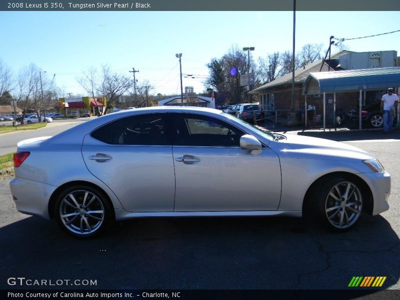 Tungsten Silver Pearl / Black 2008 Lexus IS 350