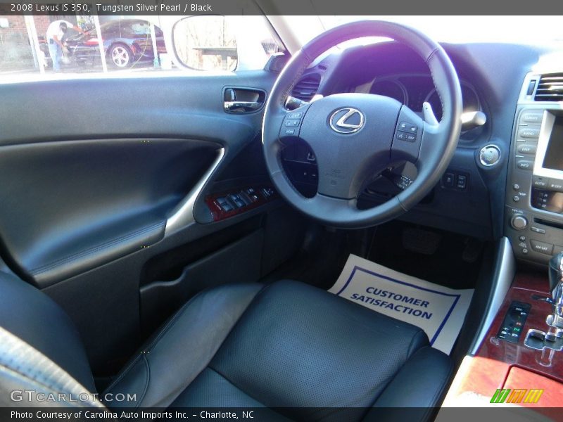 Tungsten Silver Pearl / Black 2008 Lexus IS 350