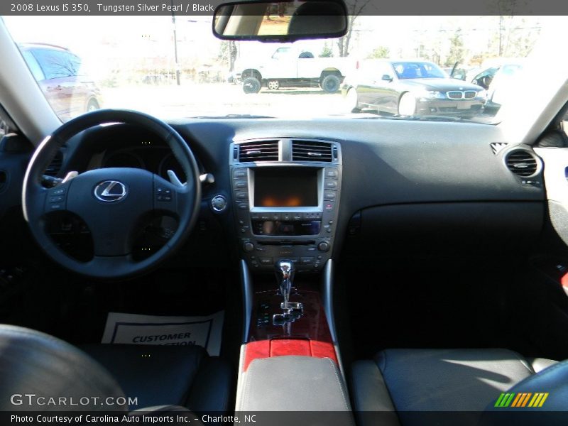 Tungsten Silver Pearl / Black 2008 Lexus IS 350