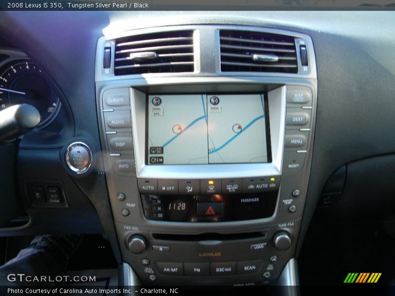 Tungsten Silver Pearl / Black 2008 Lexus IS 350