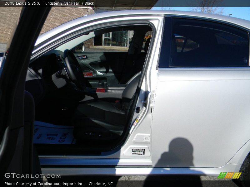 Tungsten Silver Pearl / Black 2008 Lexus IS 350