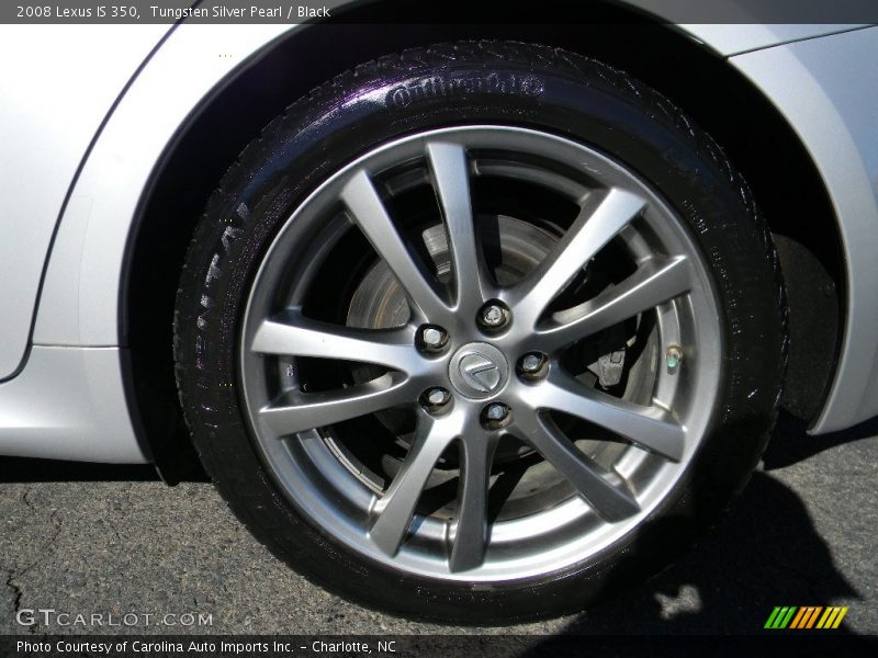 Tungsten Silver Pearl / Black 2008 Lexus IS 350