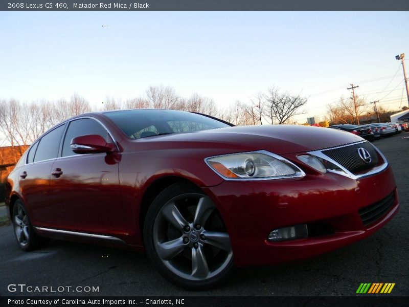 Matador Red Mica / Black 2008 Lexus GS 460