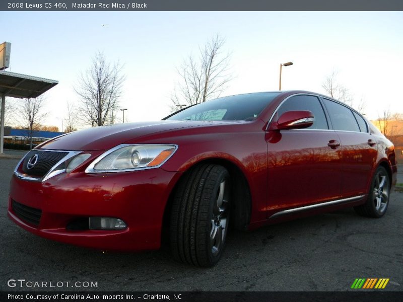 Matador Red Mica / Black 2008 Lexus GS 460