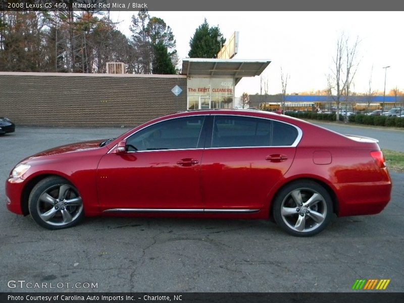 Matador Red Mica / Black 2008 Lexus GS 460