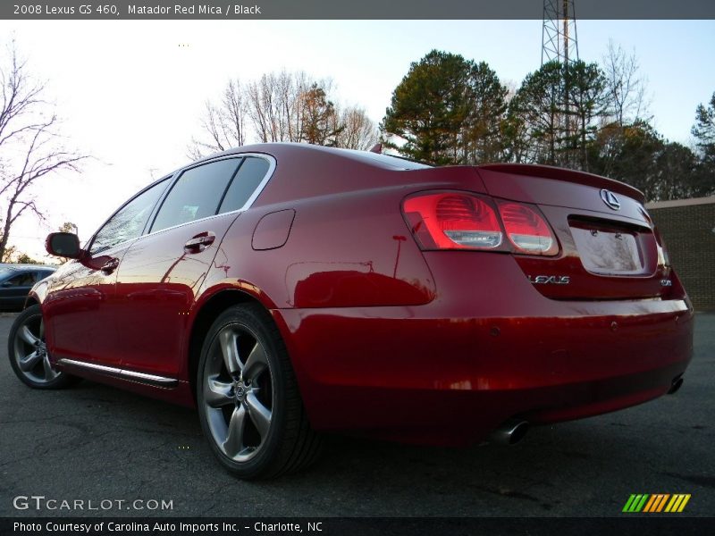 Matador Red Mica / Black 2008 Lexus GS 460