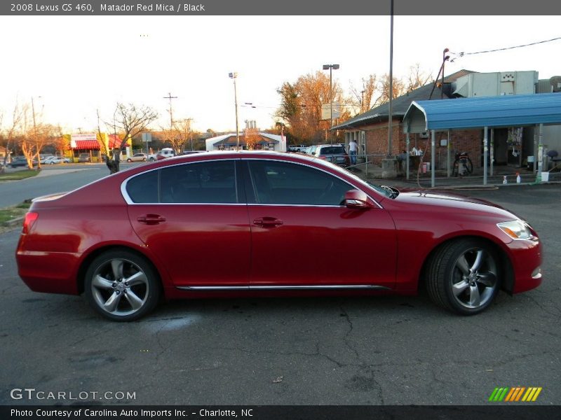Matador Red Mica / Black 2008 Lexus GS 460
