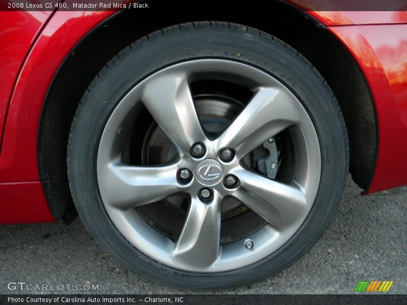 Matador Red Mica / Black 2008 Lexus GS 460