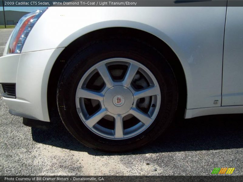 White Diamond Tri-Coat / Light Titanium/Ebony 2009 Cadillac CTS Sedan