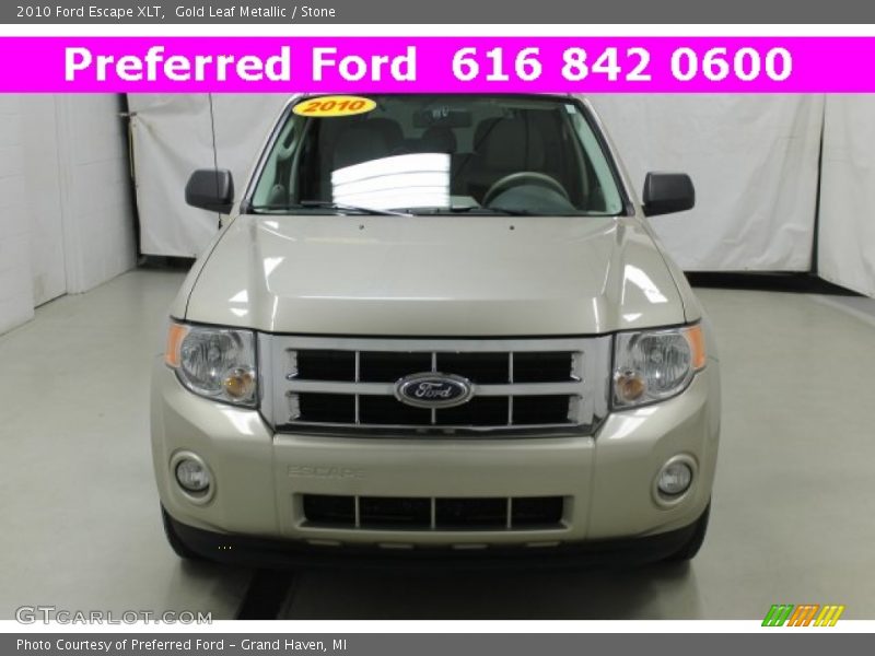 Gold Leaf Metallic / Stone 2010 Ford Escape XLT