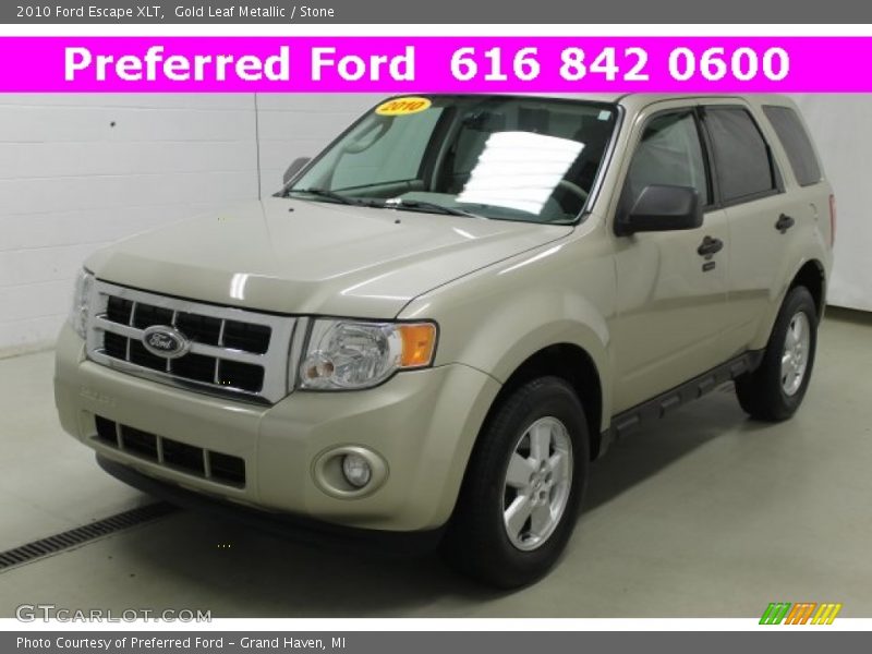 Gold Leaf Metallic / Stone 2010 Ford Escape XLT