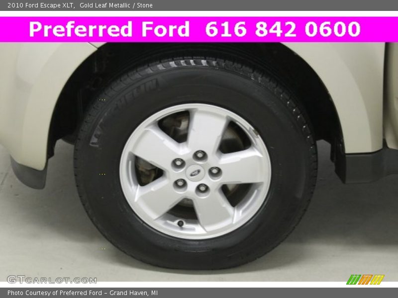 Gold Leaf Metallic / Stone 2010 Ford Escape XLT