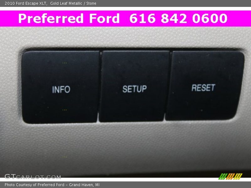 Gold Leaf Metallic / Stone 2010 Ford Escape XLT