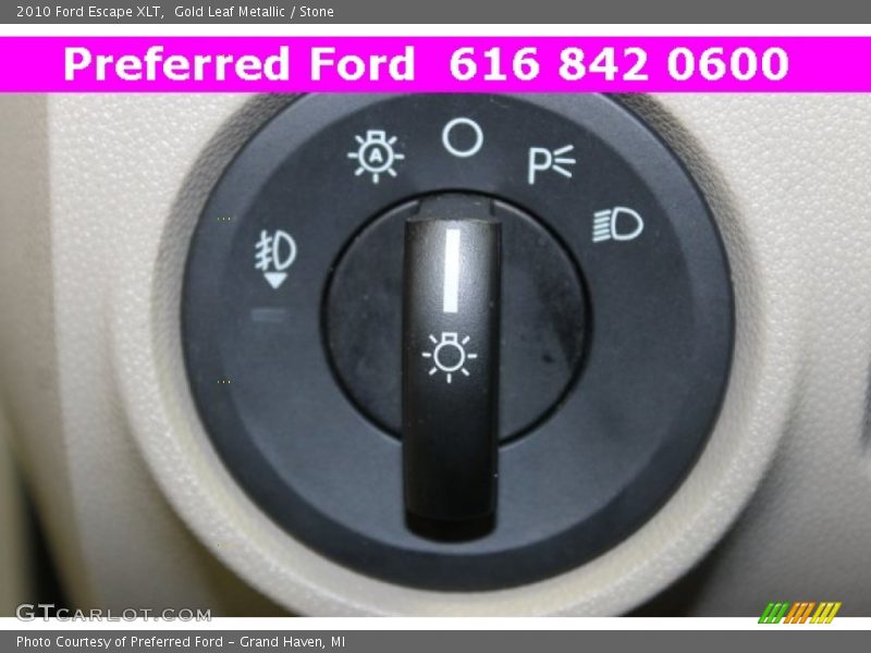 Gold Leaf Metallic / Stone 2010 Ford Escape XLT